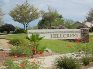 Hillcrest entry sign