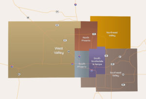 Phoenix metro area map